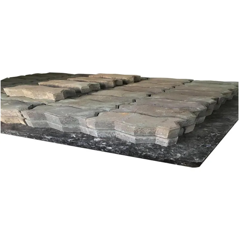 Pallet di mattoni di plastica