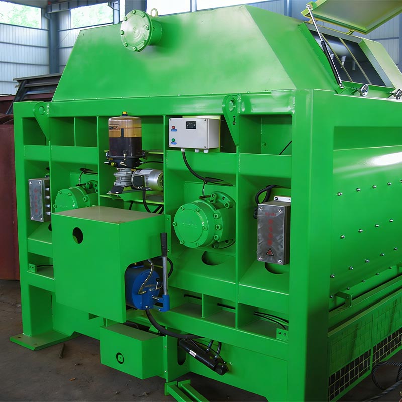 Betoniera per cemento a doppio albero